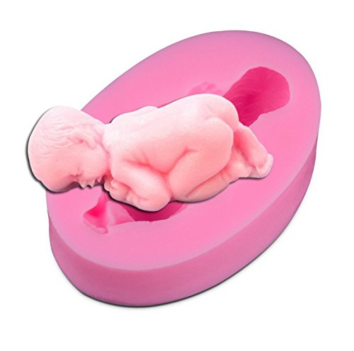maltonyo17 Schlafendes Baby Silikon-Backform (Pink)