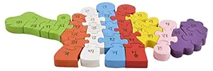 Skillofun Wooden Take Apart Hindi Alphabet, Multi Color