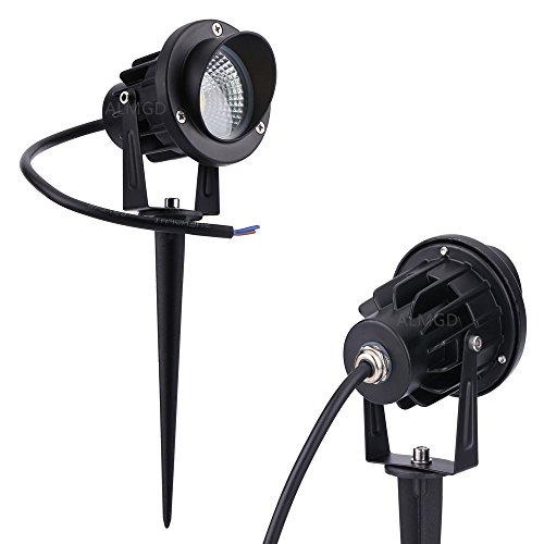 Red, 100 to 240V 5W Base : Wholesale Outdoor Landscape Lamp 220V 110V 3W 5W 7W 10W LED Garden Light Spot Lawn Lamps LED Garden Spike Lights Yard Path Light