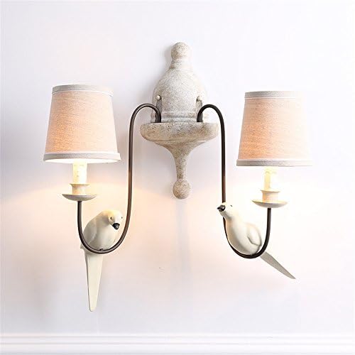 FIONADAN Teng-Hui Mustang Dual Head Resin Wall Lights Creative Personality Retro Living Room Aisle Staircase Lights Birdie Lamps