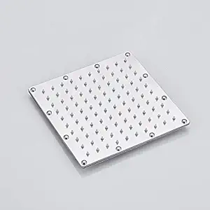 TOSCH Shower 304 Sandwich Square 6 X6 INCH Over Head Shower, Large Silver - Without Rod Arm