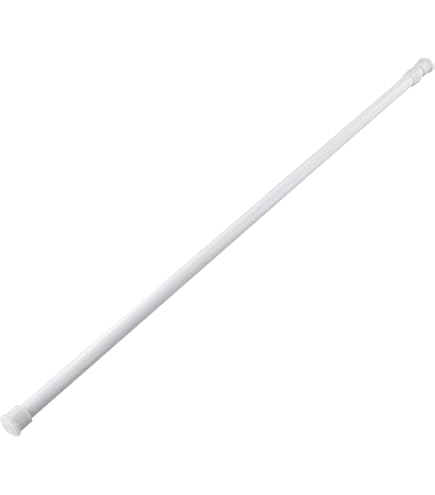 Tringle à Rideaux Extensible 30-50cm Blanc, Autobloquante Tringle à Rideaux Extensible 30-50cm Blanc, Autobloquante