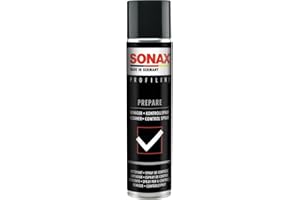 ‎SONAX SONAX PROFILINE Prepare (400 ml) spezielles Lösemittelgemisch zum effektiven Entfernen von Fett- und Ölfilmen auf Fahrzeuglacken | Art-Nr. 02373000