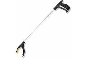 ADLAM Rubbish Picker Grabber Stick 76cm Litter Picker Heavy Duty Handy Grabbers For Disabled Long Reach Handle Magnetic Tip Rubbish Pick Up Tool Reaching Mobility For Elders Kids Adults Home Essential(1Pc)