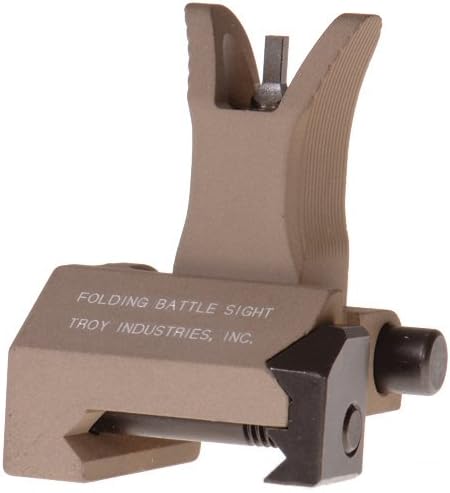 Troy Industries Front Folding Tritium M4 Style Battle Sight (Flat Dark Earth) by Troy Industries