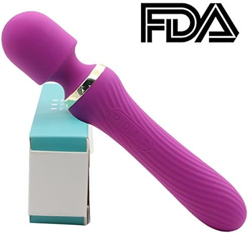 MEILE Personal Body Massager for Muscle Aches and Sports Recovery Wand Massager Handheld with 10 Powerful Speeds Strong Patterns Purple