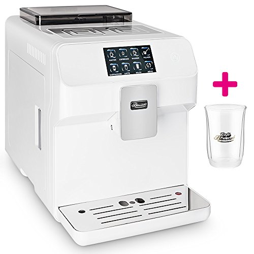 Kaffeevollautomat ONE-TOUCH✔ Café Bonitas✔ King-Star White✔ Touchscreen✔ Dualboiler✔ 19 Bar✔ Milchschaum-System✔ Vorbrühsystem✔ Latte Macchiato✔ Kaffee✔ Espresso✔ Cappuccino✔ heißes Wasser✔ Milchschaum✔ Kaffeeautomat✔ Kaffeemaschine✔