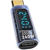 Coofbe Dijital Ekranlı 40Gpbs 240W Type-C to Type-C D&ouml;n&uuml;şt&uuml;r&uuml;c&uuml; 8K 60Hz Type-C HDMİ Şarj Data HDMİ &Ccedil;evirici