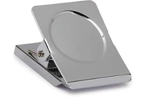 MAUL Papierowy Zacisk z Magnesem, Stal, Szerokość 40 Mm, Szerokość Zacisku 23 Mm, Siła Przyczepności 1,2 Kg, Kolor Jasnosrebrny, 1 Sztuka