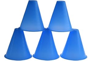 HOVEELUTY Cônes Rouleaux Patinage Patinage Cônes de Plastique Cônes de roulement Formation du Football Multifonctionnel Obstacle Forfait Football 5pcs