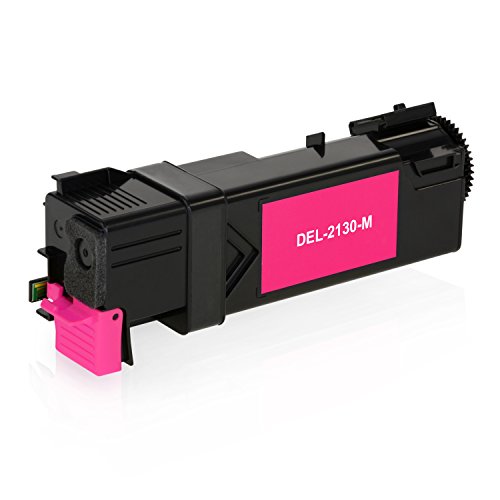 4 Toner kompatibel zu Dell 2130cn, 2135cn – Schwarz 2.000 Seiten, Color je 2.000 Seiten - 4