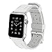 Produktbild BZLine® für Apple Watch Armband 38mm/42mm, Silikon Ersatz Wrist Strap Band Uhrenarmband Schlaufe Smart Watch Armbänder mit Klassische Schließe für Apple Watch Series 3/2 / 1 (42 MM, Weiß)