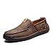 Produktbild 2019 Style Leather Spring Casual Shoes Men Shoes Handmade Vintage Loafers Flats Moccasins Big Size 38-48 Khaki 7