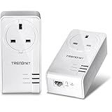 TRENDnet TPL-421e Powerline 1200 AV2 Adapter with Pass Through Power Outlet - Pack of 2