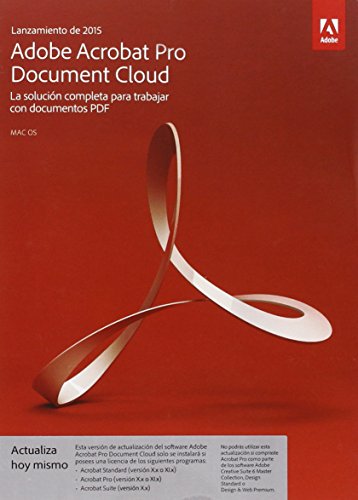 Preisvergleich Produktbild Adobe Acrobat Pro DC 2015 - caja de embalaje (actualización) Español 1 usuario