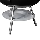 SONGMICS Holzkohlegrill mit Deckel, emaillierter Kugelgrill klein Ø 34,5 cm für Garten, Party, Camping – Bild 7