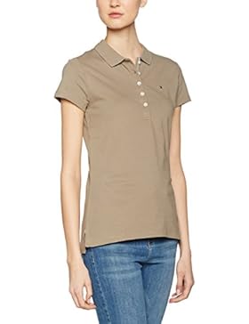 Tommy Hilfiger Damen Poloshirt New Chiara Str Pq Polo Ss