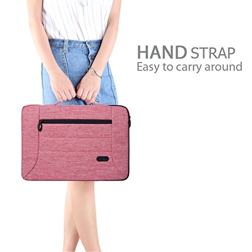 ProCase 14 – 15.6 Zoll Laptop Sleeve Case Cover Tasche für 15 Zoll MacBook Pro / Pro Retina, Sleeve Tasche für 14 15 Zoll Laptop Ultrabook Notebook Chromebook Lenovo Dell Toshiba HP ASUS Acer -Rosa - 6