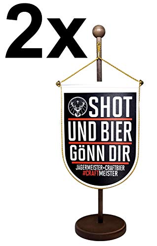 Preisvergleich Produktbild Jägermeister Wappen Wimpel Aktion - 5 Stück
