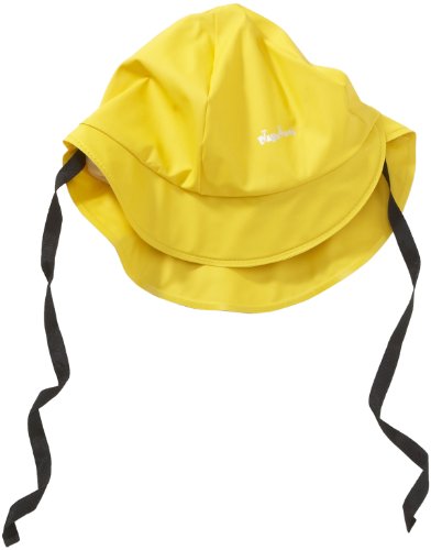 Playshoes Boy's Kids Waterproof Rain with Cotton lining Hat, Yellow, Small (Manufacturer Size:47cm)