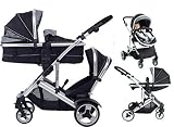 Passeggino tandem doppio per gemelli Kids Kargo Duel DS, design Minnie.