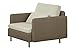 Produktbild Cavadore Sessel Scrubbles, Armlehnensessel im Material-Mix, 106 x 73 x 98 cm (BxHxT), Beige, grau