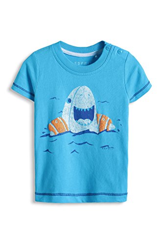 ESPRIT Baby-Boys Shark T-Shirt, Azure Turquoise, 12-18 Months (Manufacturer Size:86)