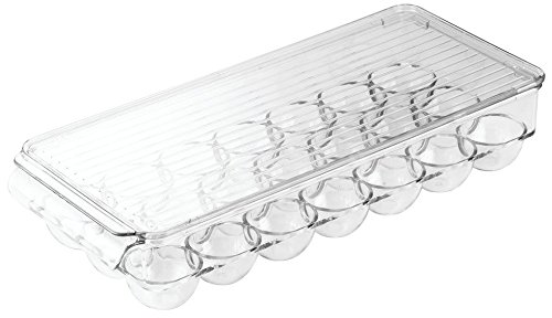 InterDesign 72930EU Kühlschrank-Boxen Eierdose, Groß, Durchsichtig