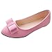 Produktbild Stiefel Damen Flach Schuhe Sonnena Einzel Schuhe Frauen Ballettschuhe Bowknot Halbschuhe Boot Freizeitschuh Wildleder Schlupfstiefel Frühling Herbst Stiefel Outdoor Schuhe (37, Sexy Rose)
