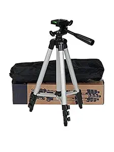 Diya Enterprise 3110 Smart Aluminium Adjustable Portable and Foldable Tripod Stand Clip and Camera Holder with Metal Quality