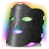 Led Face Mask, 7 Colors Light Therapy Mask, Silicone Red Light Mask With Timer, 222chips Led Mask Light The-ra-py For Home Use