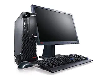 (Renewed) Lenovo ThinkCenter M58 19-inch (48.26 cm) Desktop (Core 2 Duo E7500 4 GB 500GB HDD Windows 10 Pro MS Office), Black