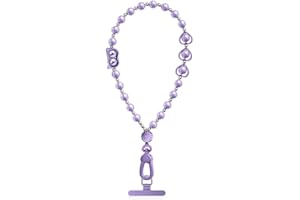 newplenty Handykette Universal, Handykette Kurz, Handykette Perlen, Handgelenk Handyanhänger Handschlaufe Handy Anhänger Handyschmuck