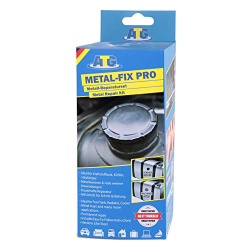 ATG Metal-FIX - Set di riparazione per il metallo - sigillante in pasta modellabile per aggiustare, riparare, sigillare - riparazione intelligente fai da te - 9 pezzi