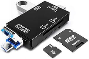 Seminer USB C/Micro/USB SD Kartenleser, 6-in-1 Memory Reader Kamera Viewer SD SDXC SDHC MMC Micro SDXC Micro SD Micro SDHC OTG Adapter Kompatibel für MacBook Computer Tablet Android Phone