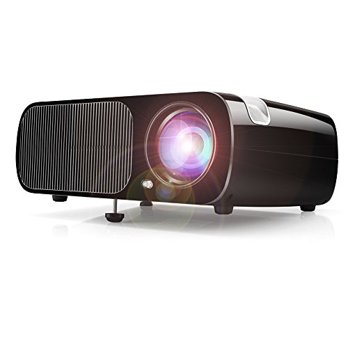 Proyector de vídeo HD, Proyector de cine en casa Ogima BL20, 2600 Lumens Proyector LCD Soporta 1080P Full HD VGA / HDMI / USB / SD / AV de entrada?1 Año de Garantía