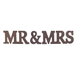 Mr & Mrs Buchstaben Aus Holz Hochzeit Stand Zeichen Dekor Oben Tabellenmittel - 4