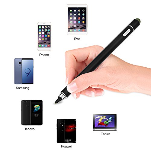 Penna Capacitiva, Sotical Veamor Penna Touch, Pennino Capacitivo Stilo Punta Fine 1.8mm per iOS, Android, iPhone, iPad, Samsung, Huawei, Tablet e Touchscreen