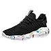 Produktbild SHE.White Unisex Sneakers Jungen Mädchen Sneaker Outdoor Schuhe Mesh Atmungsaktive Turnschuhe Laufschuhe Schnürer Freizeit Trainer Sportschuhe Große Größe Fitnessschuhe 35-47