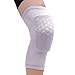 Produktbild Gogogo Spandex Polyester Knie Stützklammer Bienenwaben Design Fachmann Sport Kniepolster Weiß Kurz L