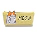 Produktbild Federmäppchen European And American Male And Female Students Single Creative Pencil Bag Storage Stationery Half Animal Triangle Canvas Pencil Case@Yellow