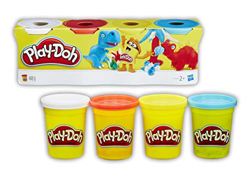 Playdoh B5517 - Set 4 botes pasta, colores surtidos