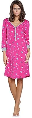 Italian Fashion IF Chemise de Nuit Vêtement d'Intérieur Lingerie Femme IF180013 (Amarante, M)