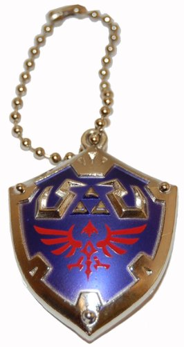 Preisvergleich Produktbild Legend of Zelda Skyward Sword Metal Hyrule Shield Keychain / Clip On