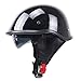 MagiDeal Bright Black DOT Motorcycle Half Helmet with Drop Visor for Cruiser Chopper Biker - M RS.4640.00