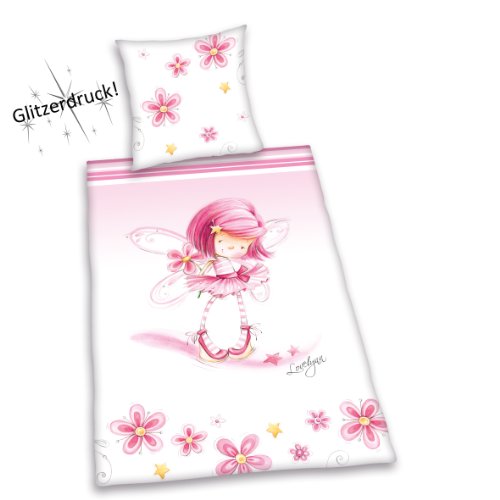 Herding 445018050412 Bettwäsche Lovelynn, Kopfkissenbezug: 80 x 80 cm und Bettbezug: 135 x 200 cm, 100 % Baumwolle, Renforce