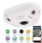 YAOJIN JAS130-F01 1.3MP 960p Fisheye 360° Panoramic Wireless WiFi HD IP CCTV Security Camera with SD Card Slot