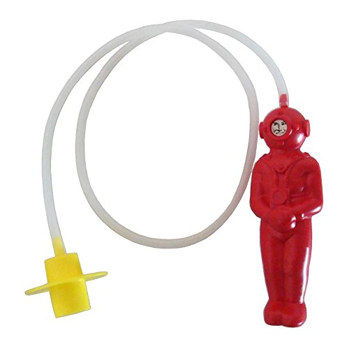 Der kleine Tiefseetaucher in rot Größe: ca. 14 cm aus Kunststoff DDR-Badewannen-Spielzeug