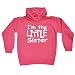 KIDS IM THE LITTLE SISTER HOODIE (S-Age-5-6 - HOT PINK) NEW PREMIUM - cool cute baby toddler Slogan Funny Novelty Nerd Vintage retro top clothes Unisex Children Child Girl Boy Sweatshirt Hoody Hoodies joke keep Fashion Urban calm geek Dope Gift Birthday Christmas Present Ages 1-13 / S M L XL - by Fonfella
