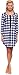 Italian Fashion IF Women Maternity Nightdress Zyta 0111 (Dark Blue/White, M)